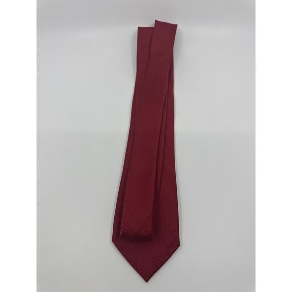 Nautica 100% Silk Red Men's Neck Tie - Picture 13 of 14